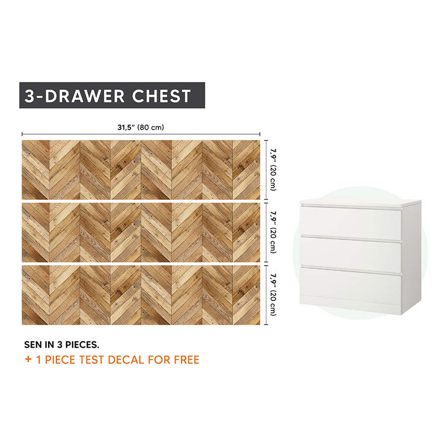 IKEA MALM Mobilya Sticker MDP 02