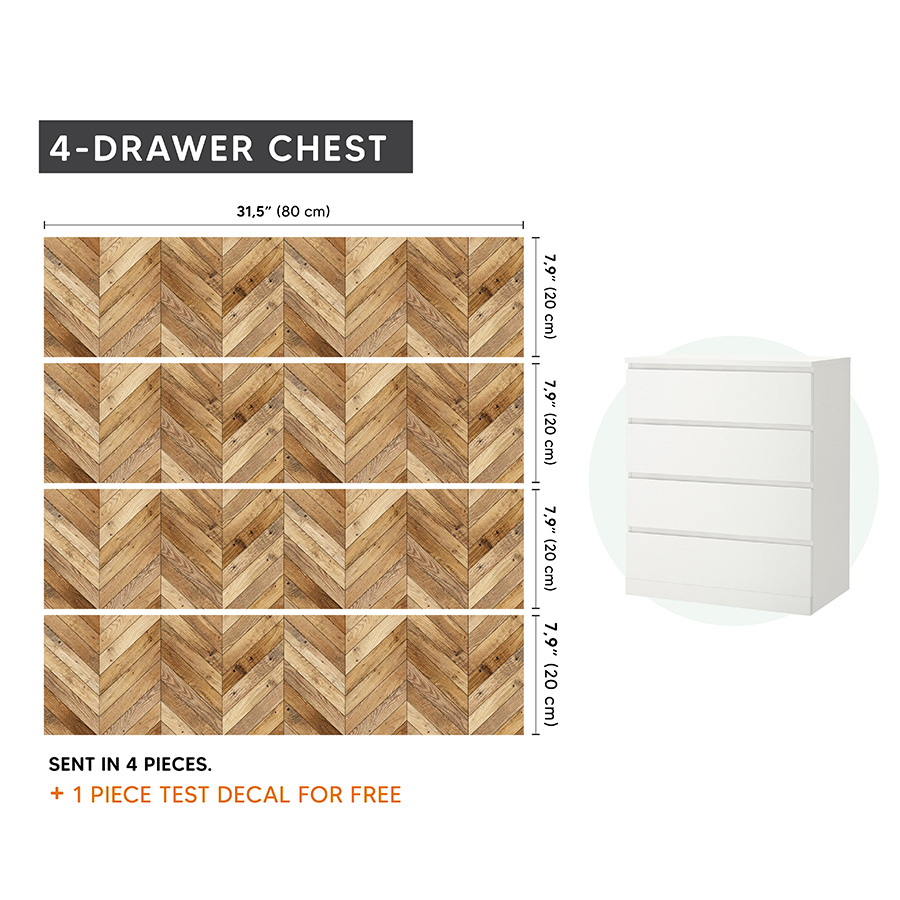 IKEA MALM Mobilya Sticker MDP 02