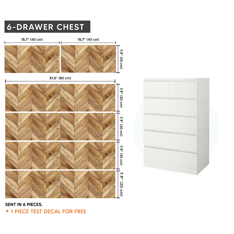 IKEA MALM Mobilya Sticker MDP 02