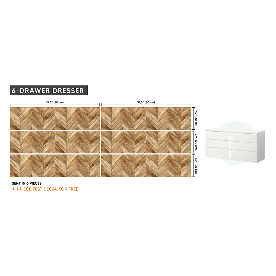 IKEA MALM Mobilya Sticker MDP 02