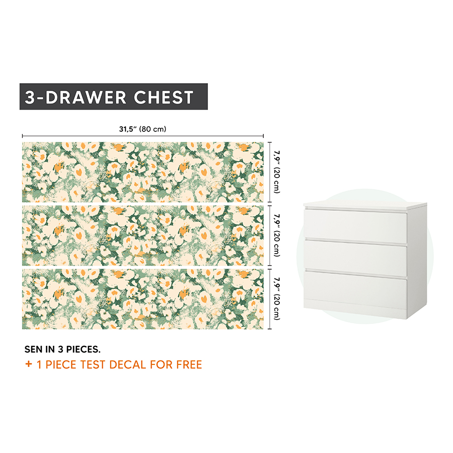 IKEA MALM Mobilya Sticker MDP 04