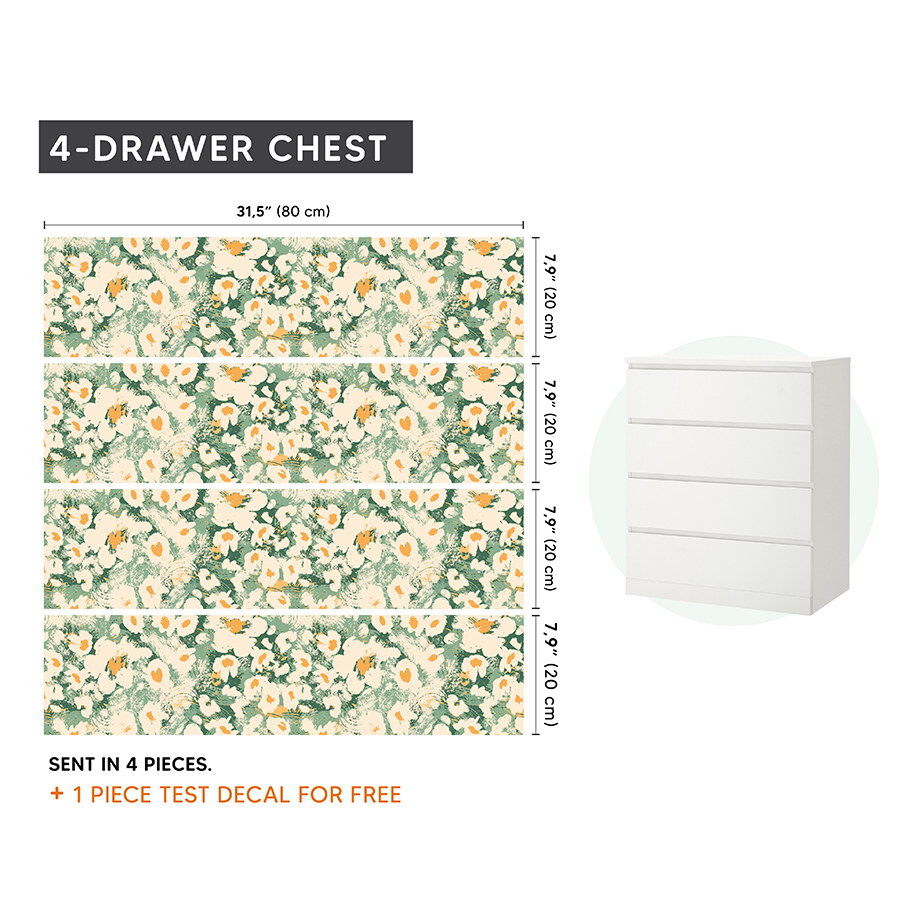 IKEA MALM Mobilya Sticker MDP 04