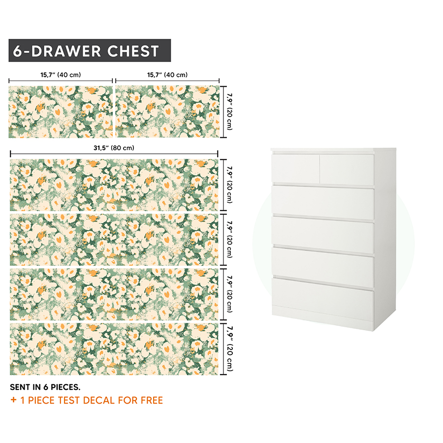 IKEA MALM Mobilya Sticker MDP 04