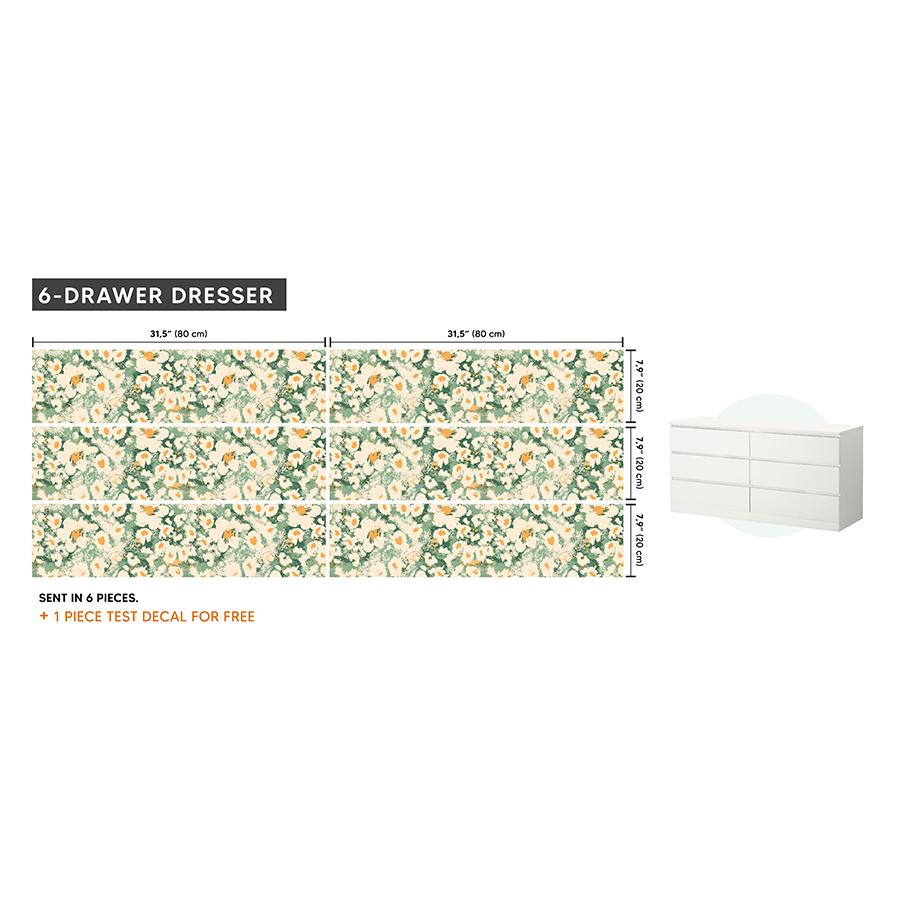 IKEA MALM Mobilya Sticker MDP 04