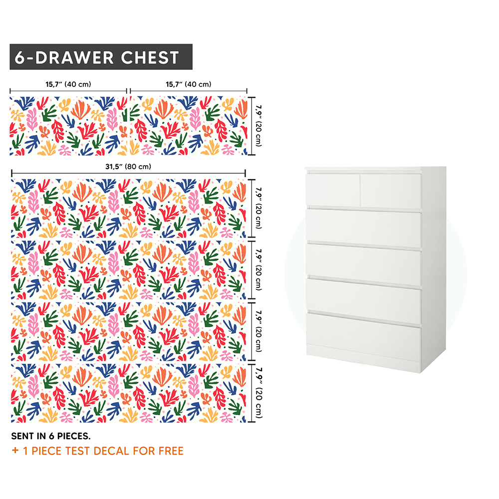 IKEA MALM Mobilya Sticker MDP 06