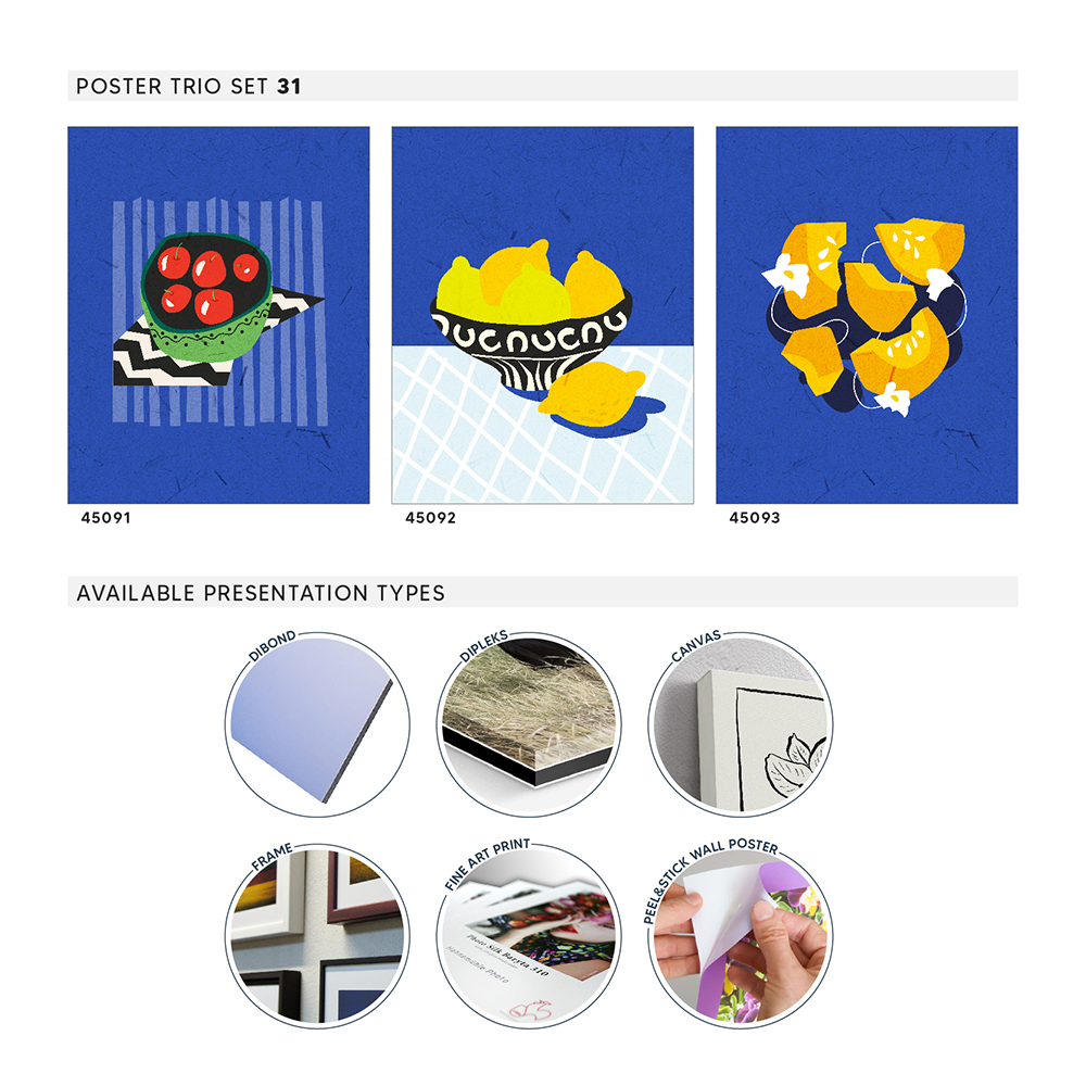 Wallart 3lü Poster Set No #31