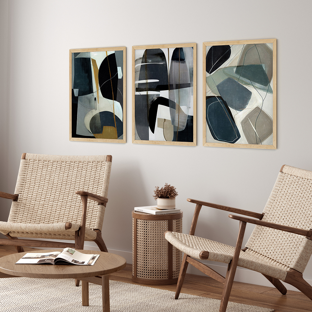 Wallart 3lü Poster Set No #34