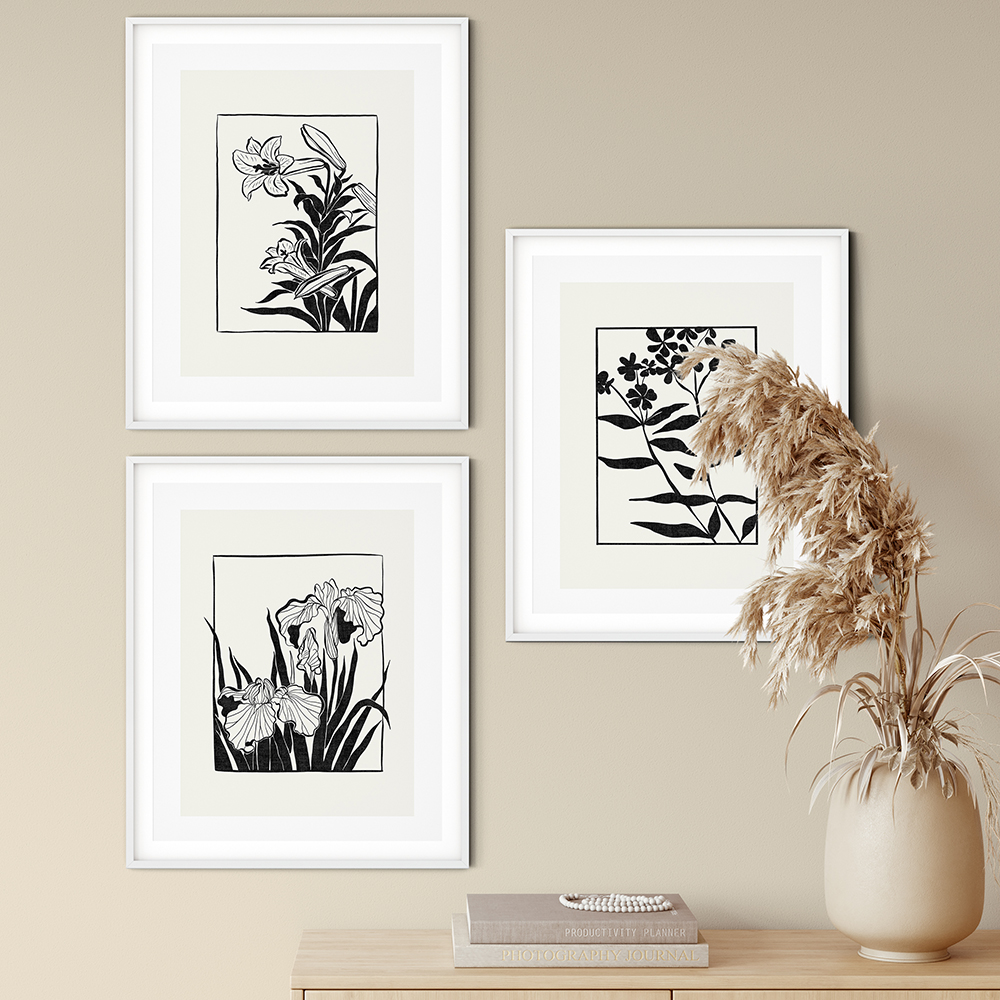 Wallart 3lü Poster Set No #04