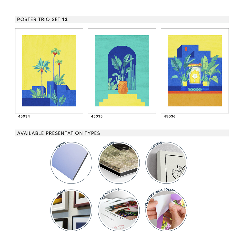 Wallart 3lü Poster Set No #12