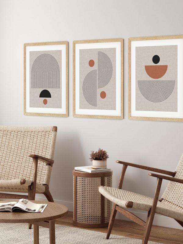 Wallart 3lü Poster Set No #44