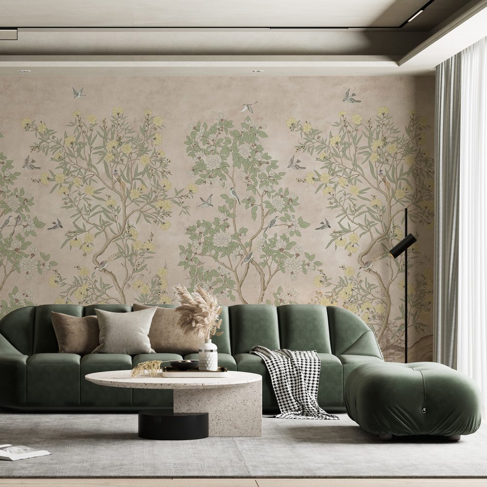 Chinoiserie Desen Duvar Kağıdı WM 10355