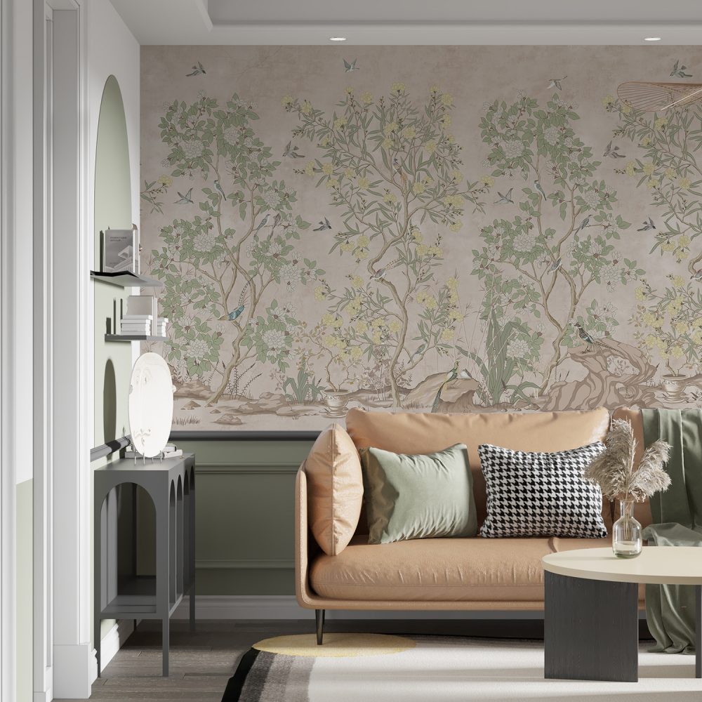 Chinoiserie Desen Duvar Kağıdı WM 10355