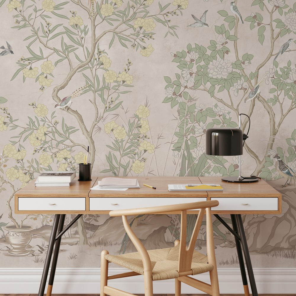 Chinoiserie Desen Duvar Kağıdı WM 10355