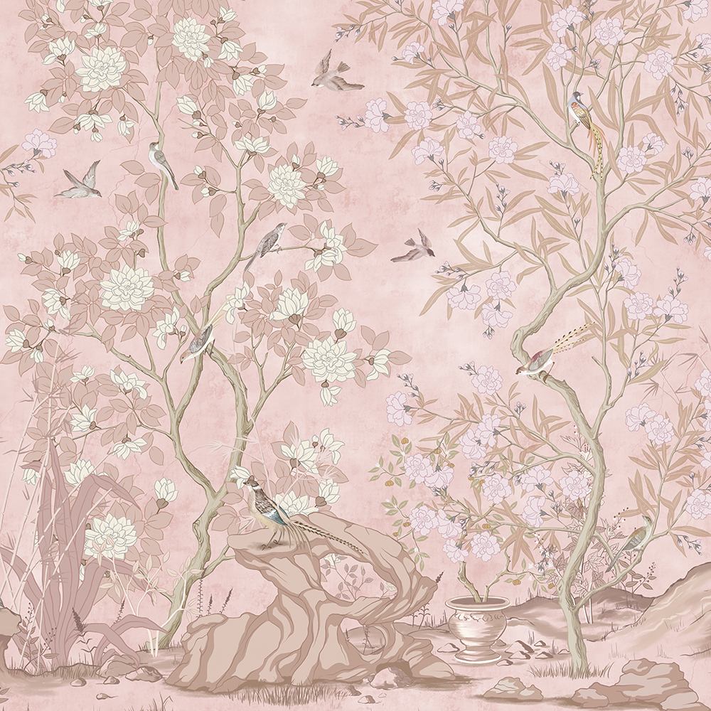 Chinoiserie Desen Duvar Kağıdı WM 10356