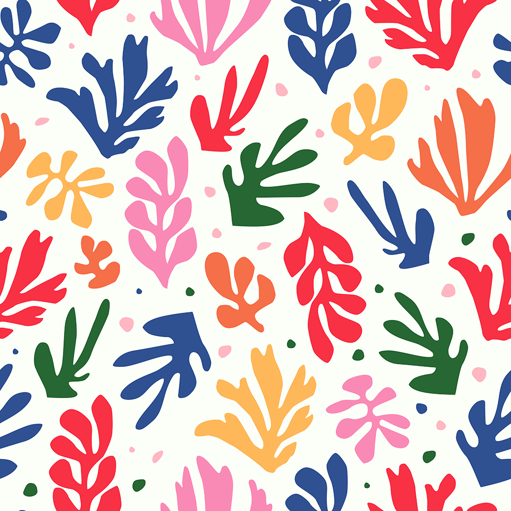 Matisse Yaprak Desen Duvar Kağıdı WPS 038