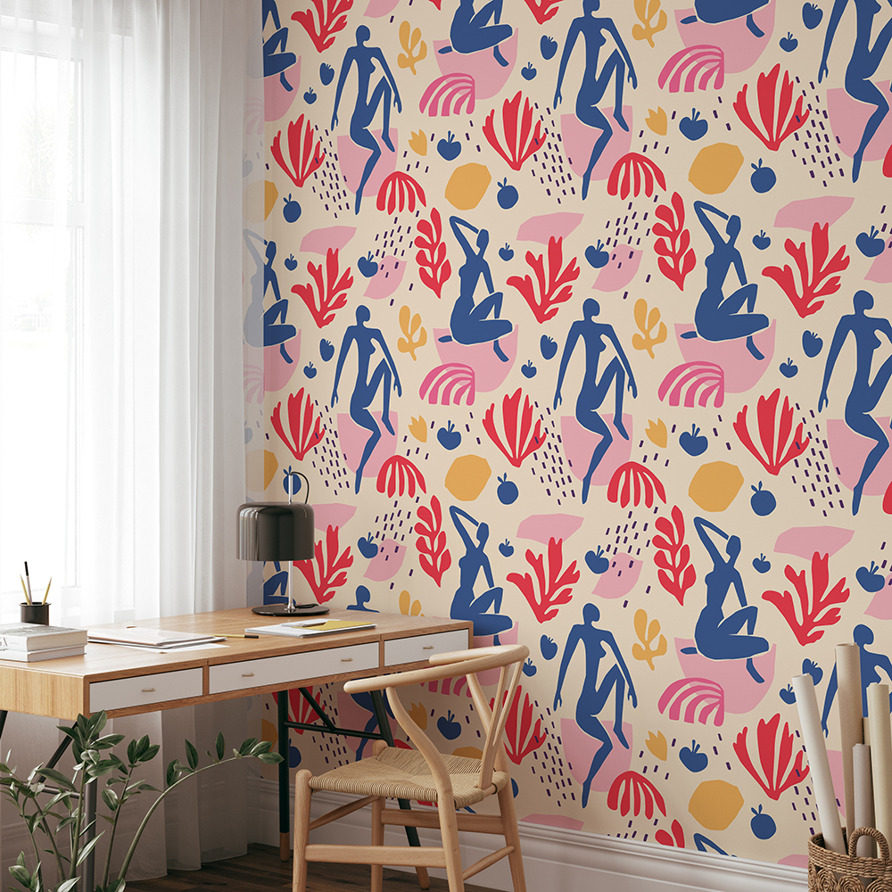 Matisse Yaprak Desen Duvar Kağıdı WPS 060