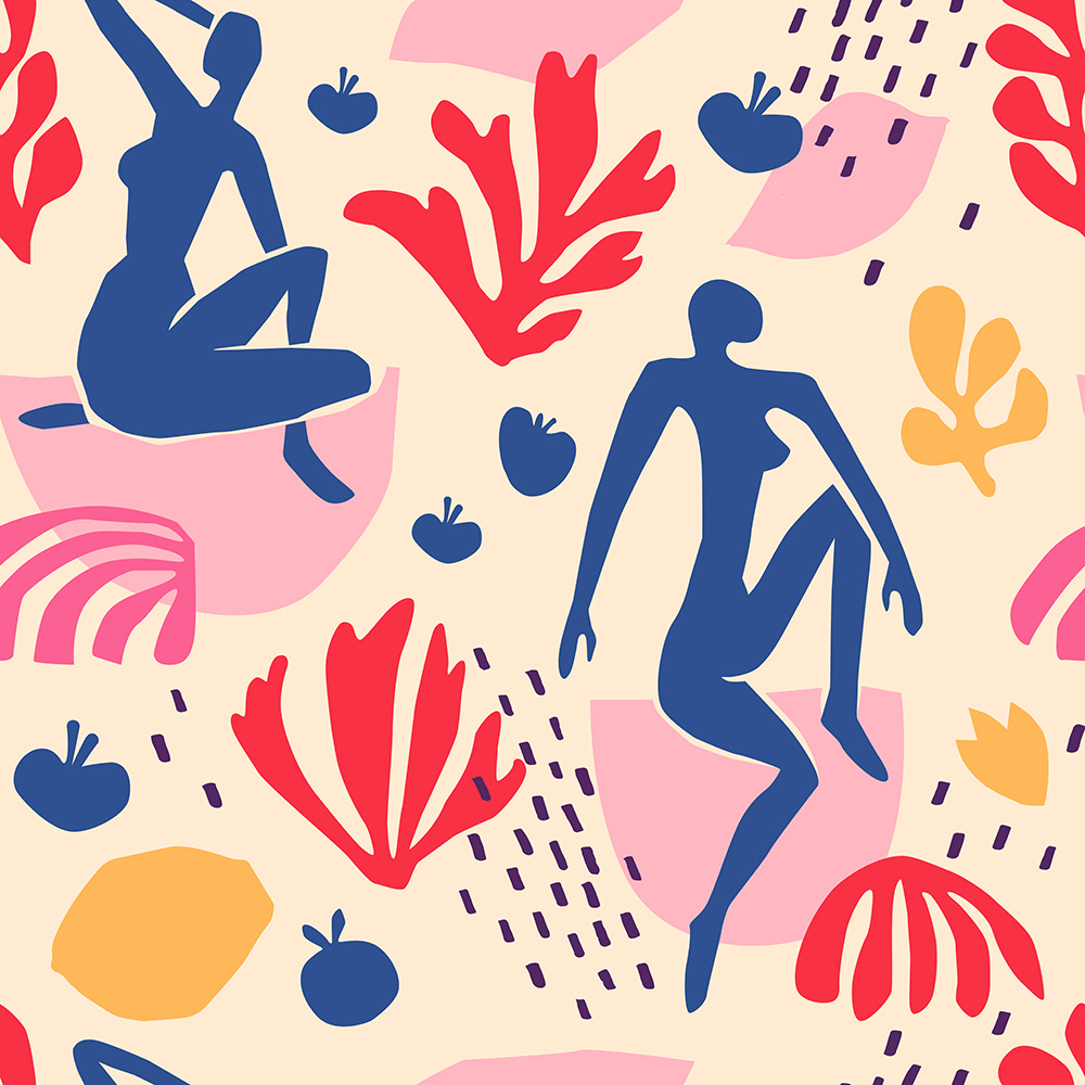 Matisse Yaprak Desen Duvar Kağıdı WPS 060