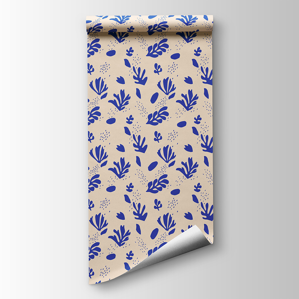 Matisse Yaprak Desen Duvar Kağıdı WPS 061