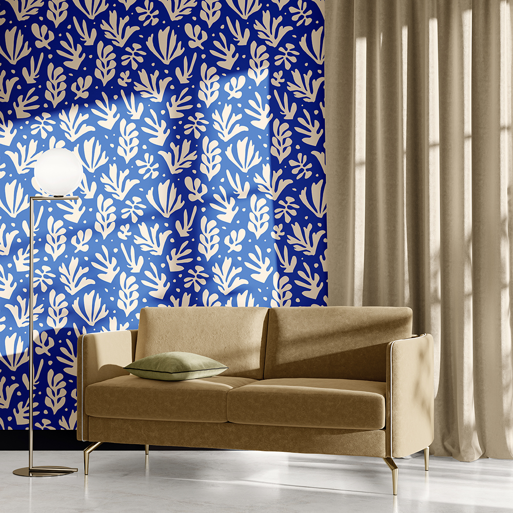 Matisse Yaprak Desen Duvar Kağıdı WPS 062