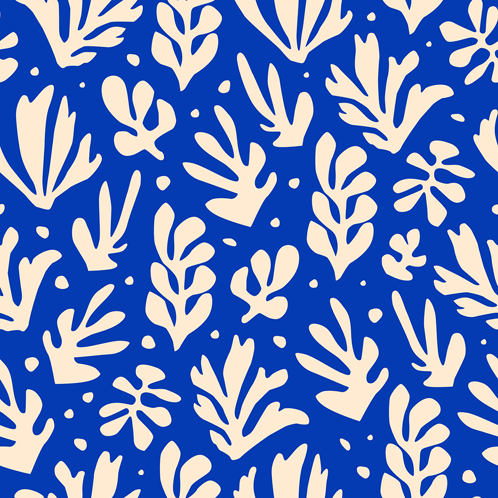 Matisse Yaprak Desen Duvar Kağıdı WPS 062